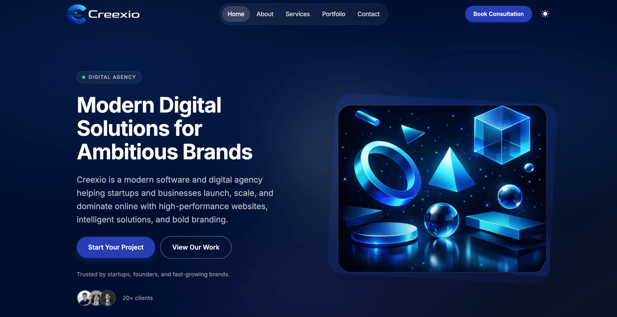 Creexio screenshot